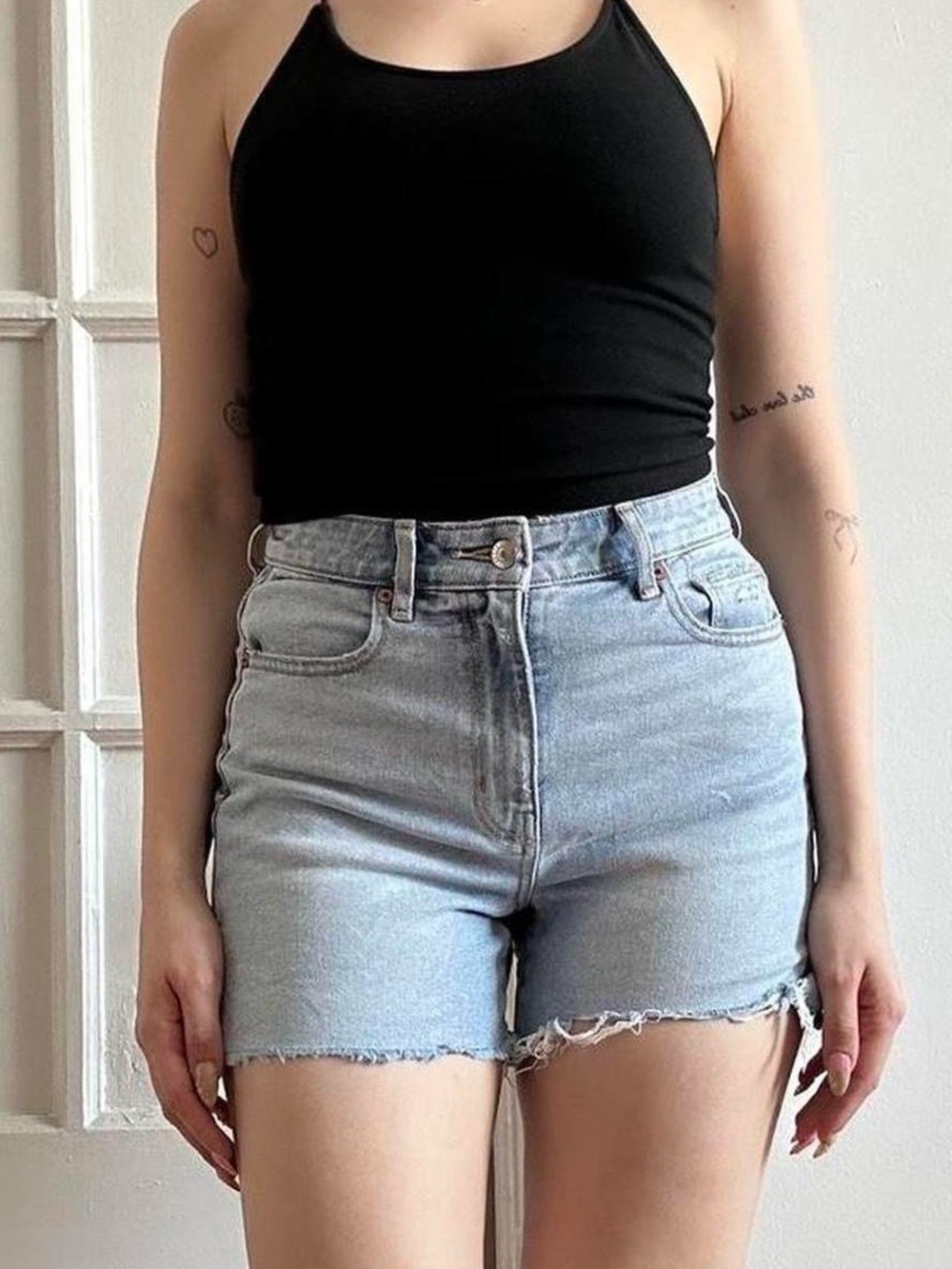 Size 0 ‘highest rise baggy’ american eagle jean shorts